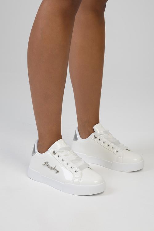 Patent combo bling - white