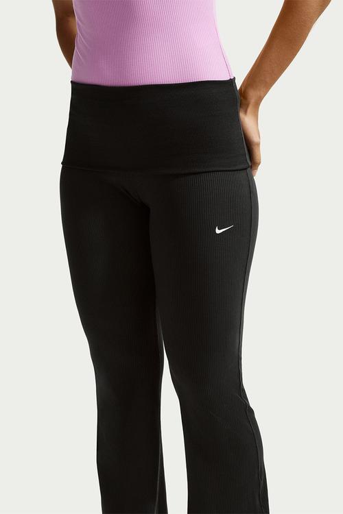 W Nsw Chill Knit Rib Pant - Black/Sail