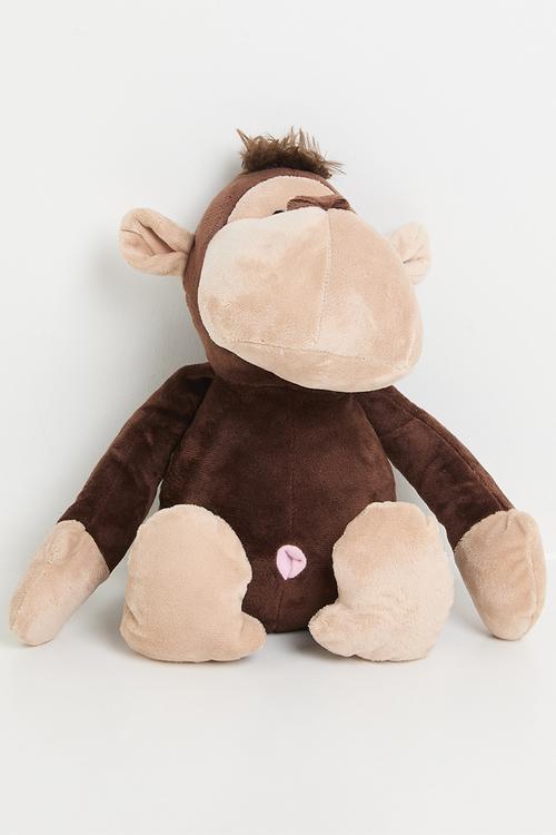 Plush Monkey Doorstop - Brown