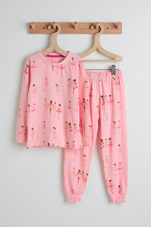 Pj set - pink/ballerinas