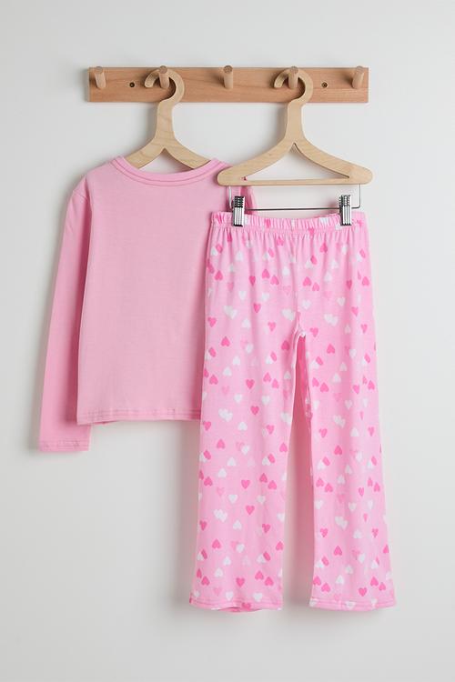 Pj set - pink/hearts