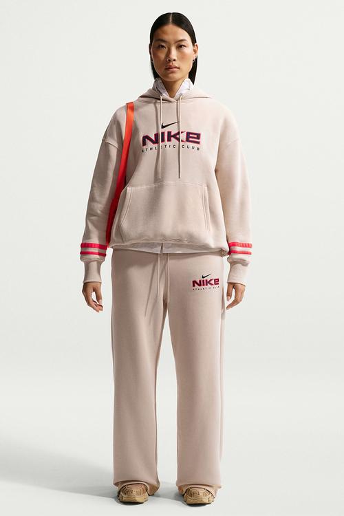 W Nsw Cls+ Flc Hr Pant Wide - Sanddrift