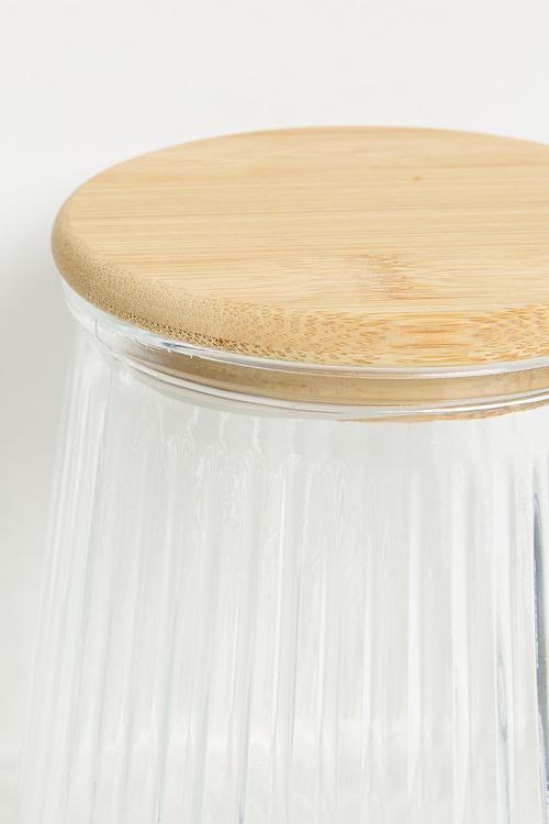 Busa glass storage jar - Clear