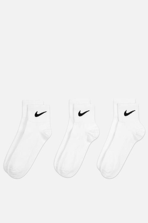 Nike performance lightweight ankle socks 3pk - white