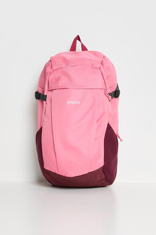 Sports hiking backpack - pink/dark red