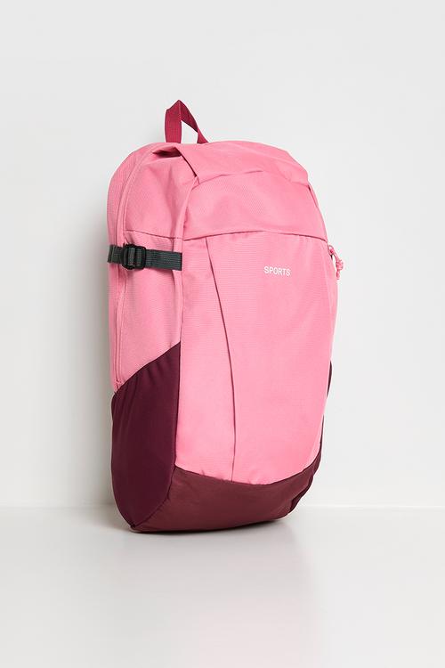 Sports hiking backpack - pink/dark red