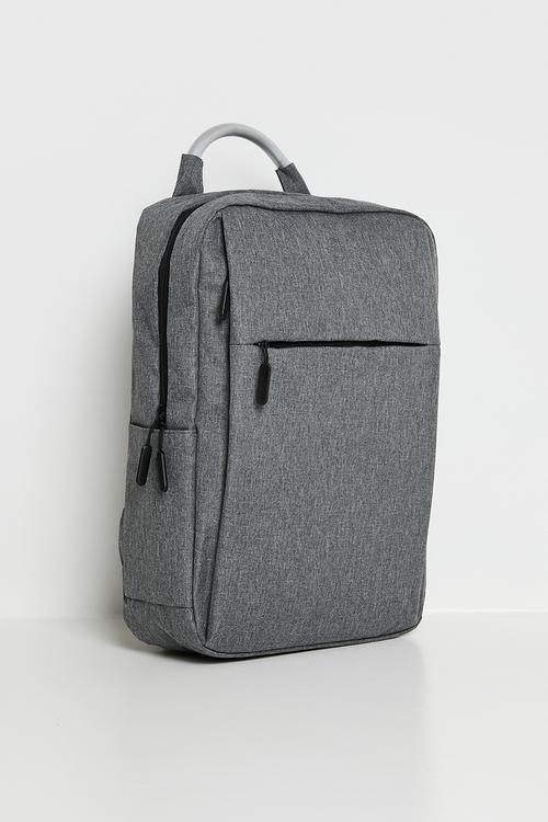 Rectangular backpack - grey