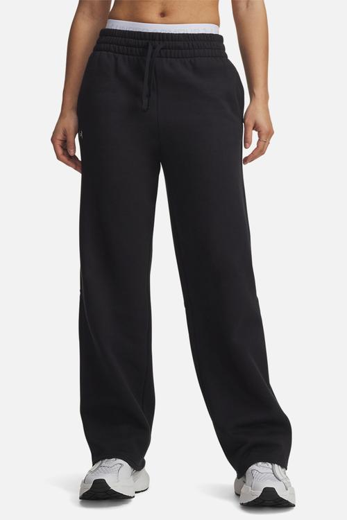 UA Rival Flc Straight Pants - Black/White