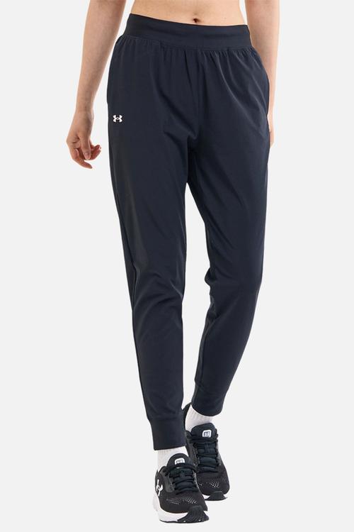 UA Rival Hi Rise Woven Pant - Black/White