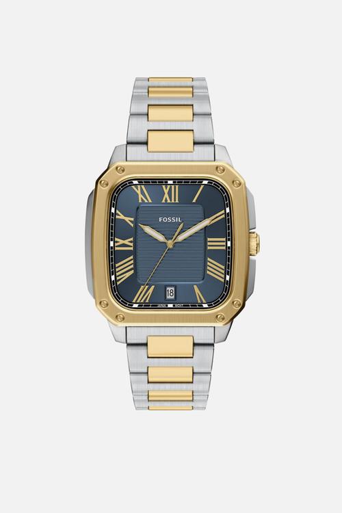 Crosby Three-Hand Date Two-Tone  Watch - Gold & Silver