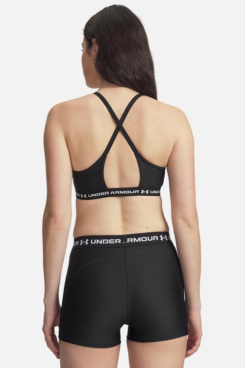 UA Crossback Low Bra - Ultimate Black/White