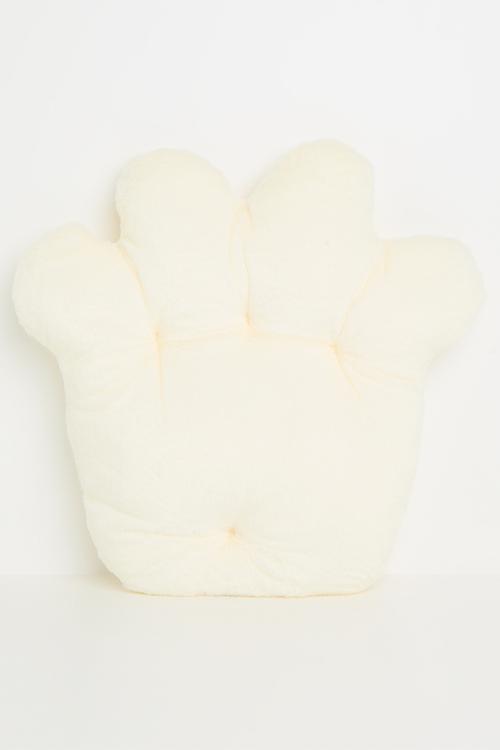 Super soft paw cushion - cream & pink