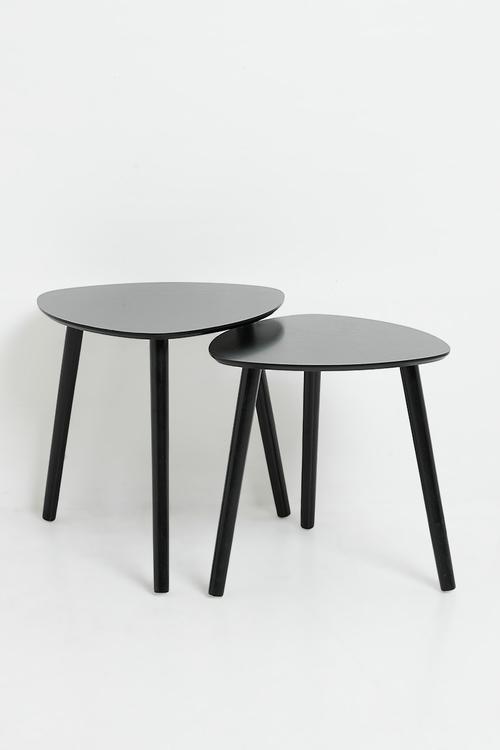 Mila Nested Side Tables - Black