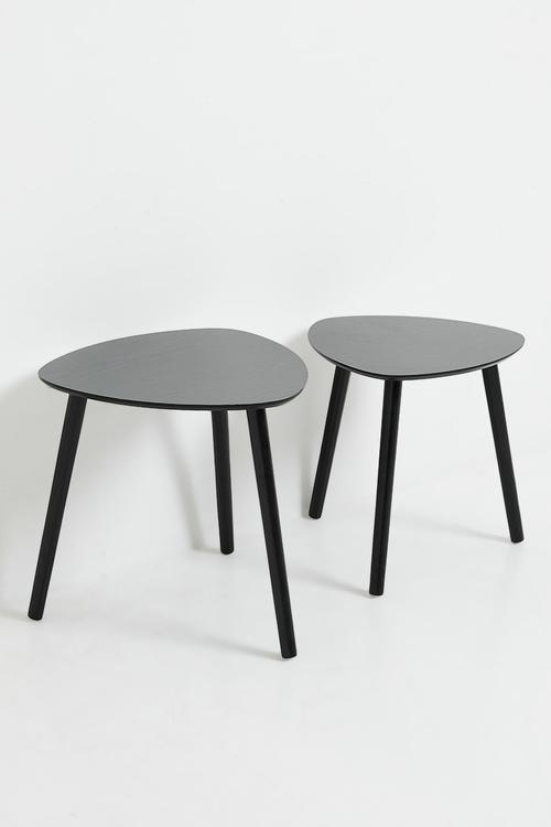 Mila Nested Side Tables - Black