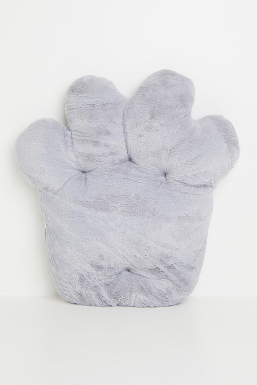 Super soft paw cushion - grey & pink