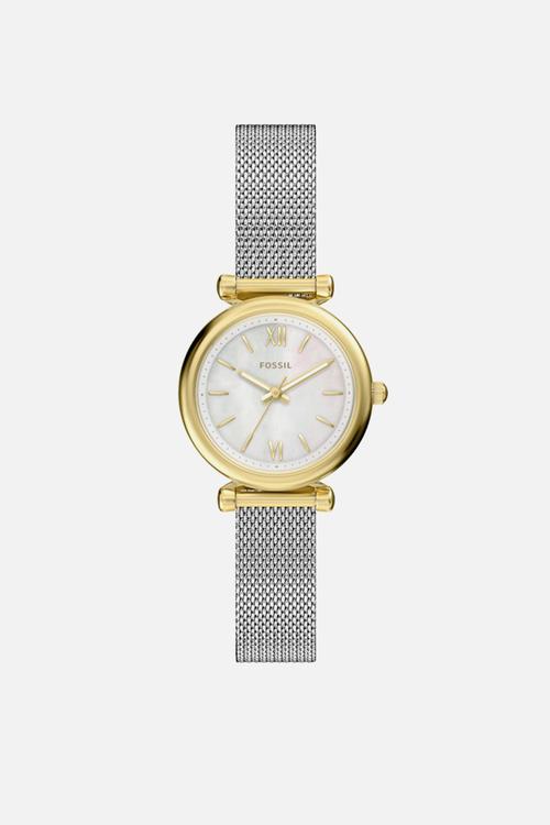 Carlie Mini Three-Hand  Watch -  Silver/Gold