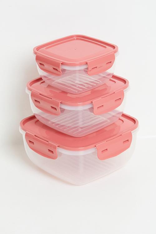 Sora storage set of 3 - Coral