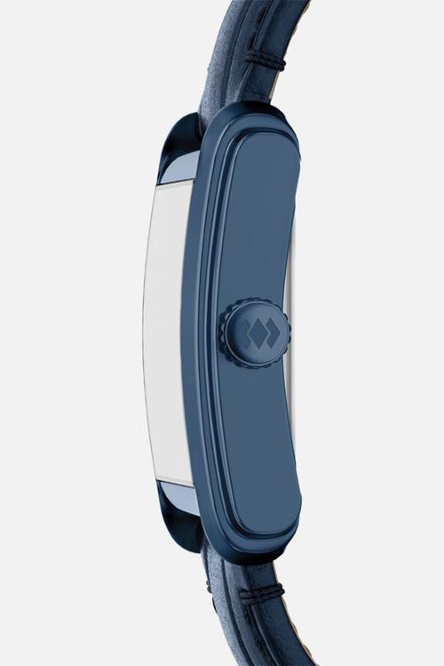 Carraway Three-Hand Croco  Watch - Navy