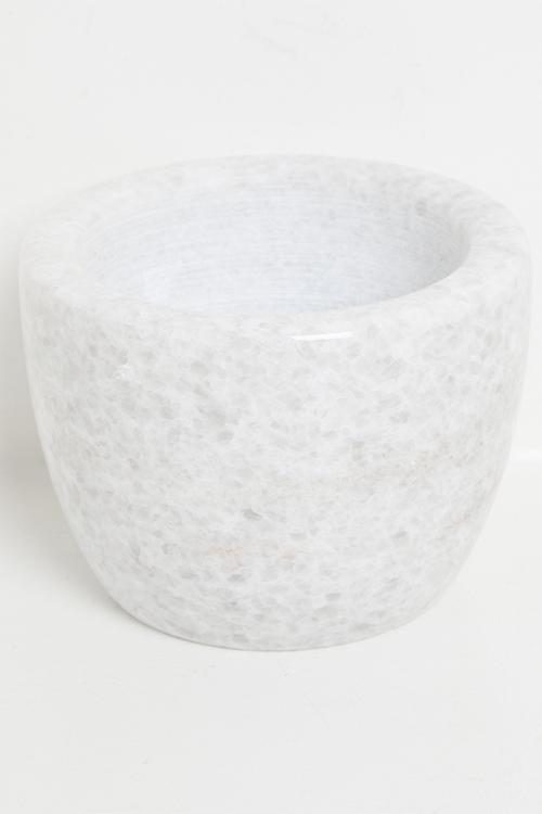 Lia marble pestle & mortar - White
