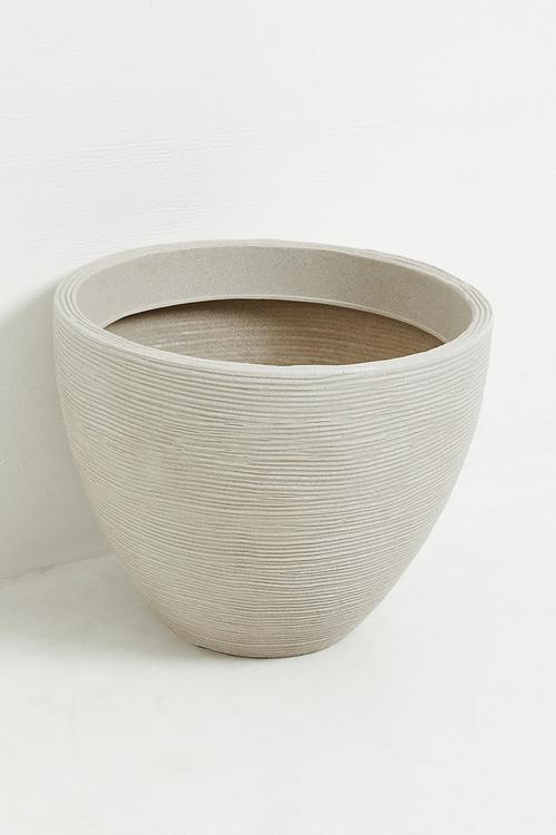Ribbed planter - Sand