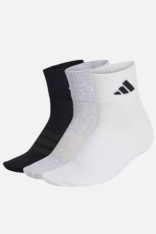THIN&LIGHT SPORTSWEAR ANKLE SOCKS 3pk - medium grey heather/white/blk