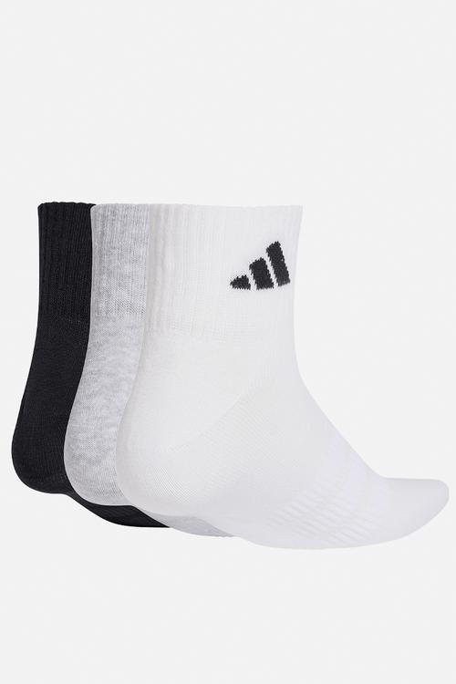 THIN&LIGHT SPORTSWEAR ANKLE SOCKS 3pk - medium grey heather/white/blk