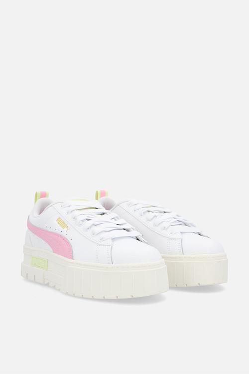 Mayze leather junior - white/pink