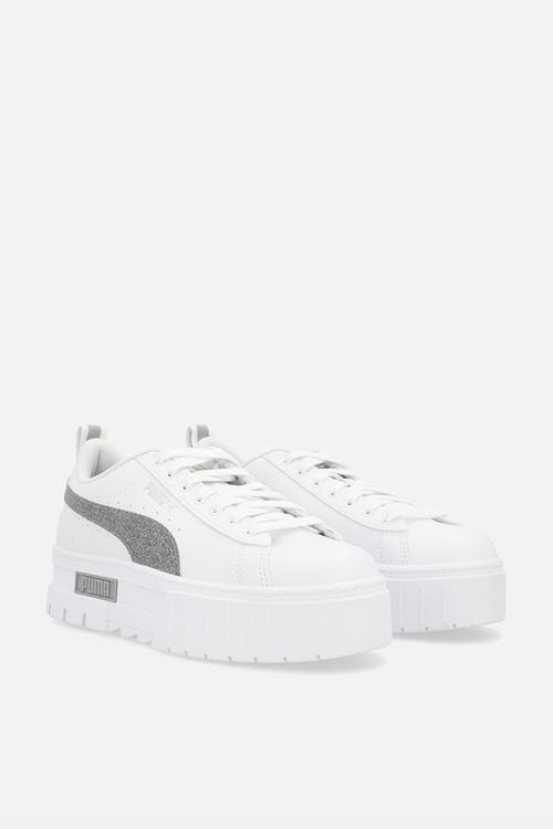 Mayze glitter junior puma - white/silver