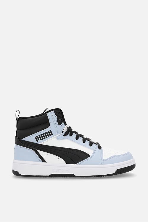 Puma Rebound V6 Mid Jr - Puma White-Snow Mountain Blue-Puma Black