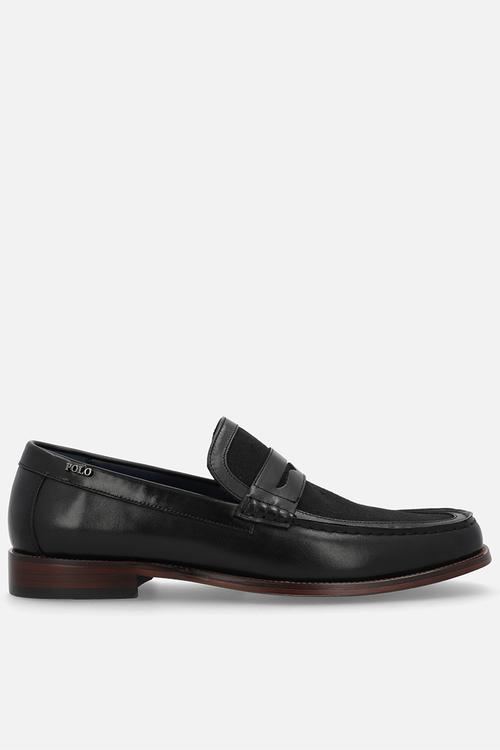 Jacquard Monogram Penny Loafer - Black