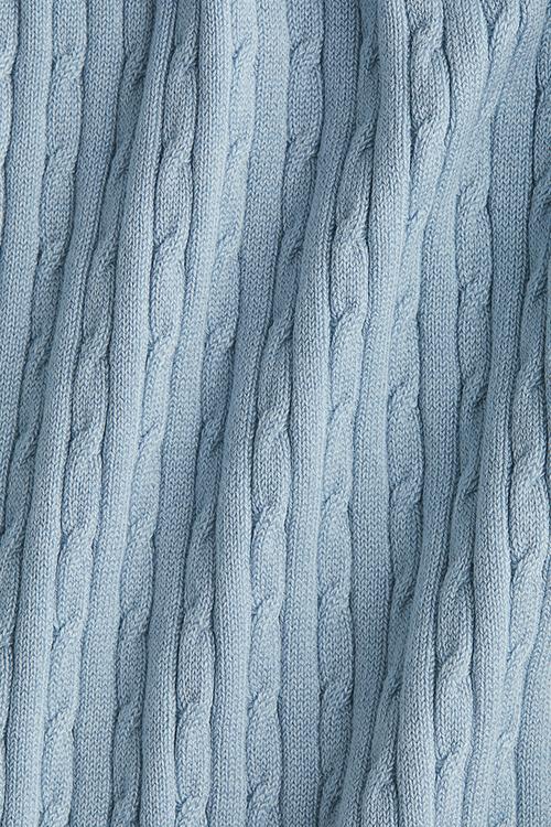 Cable-knit trousers - light blue