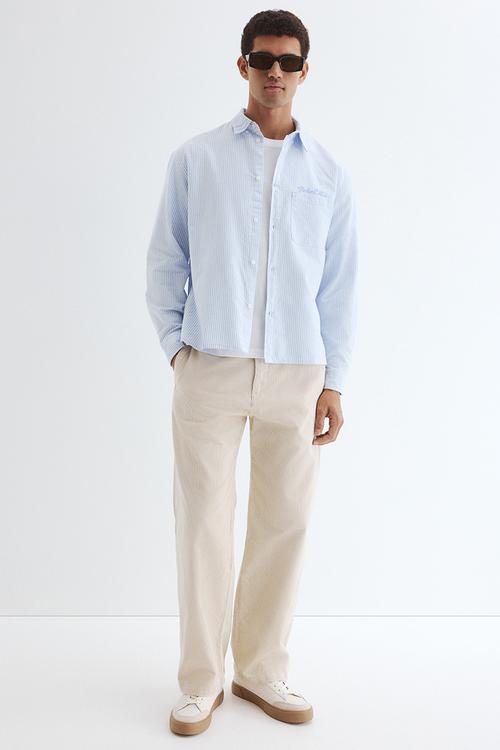 Loose fit oxford shirt - light blue harbor city