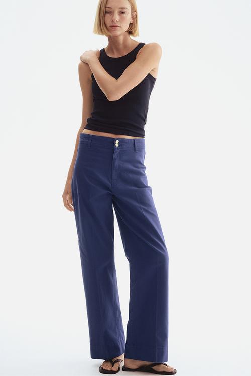 Canvas trousers - blue