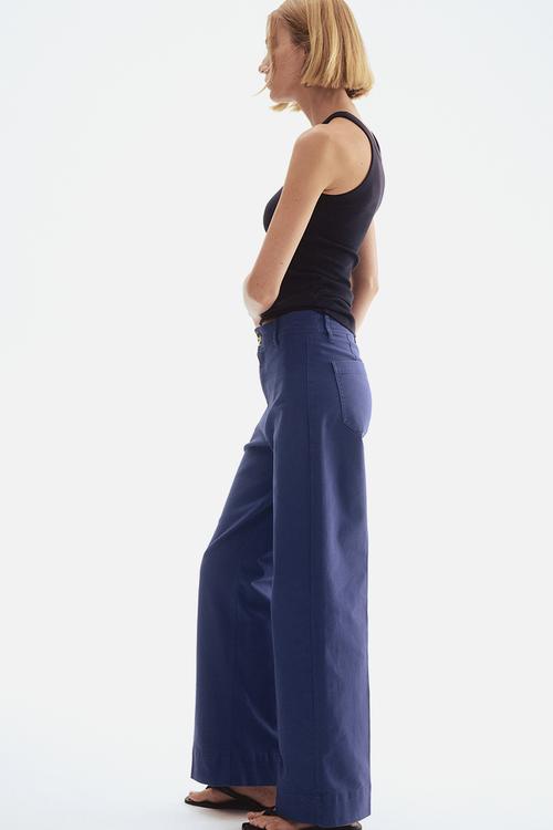 Canvas trousers - blue