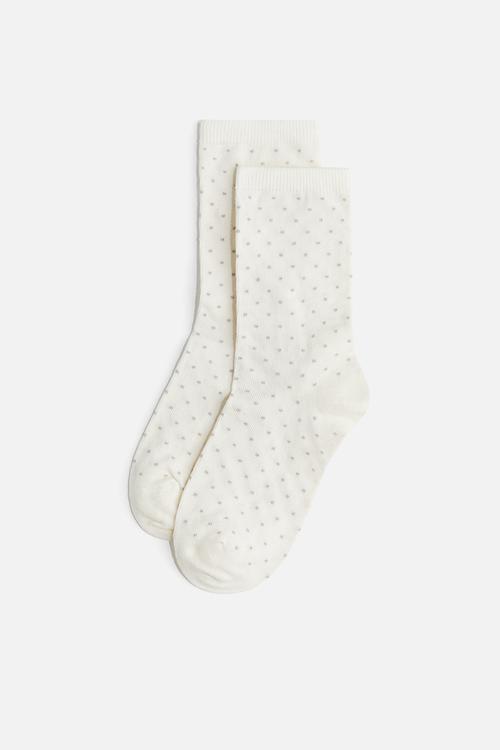 7-pack socks - black glittery