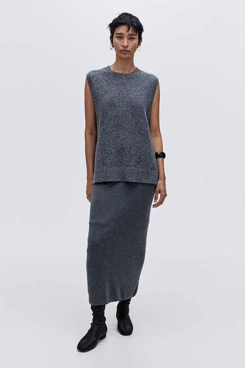 Sweater vest - dark grey marl