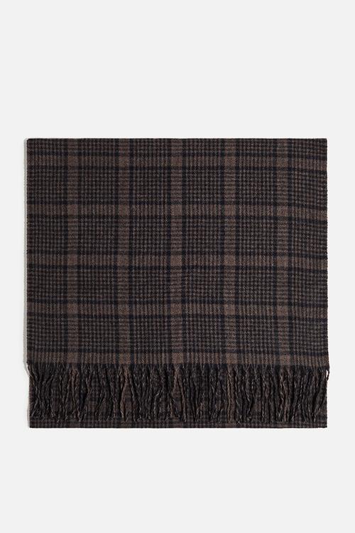 Scarf - taupe checked