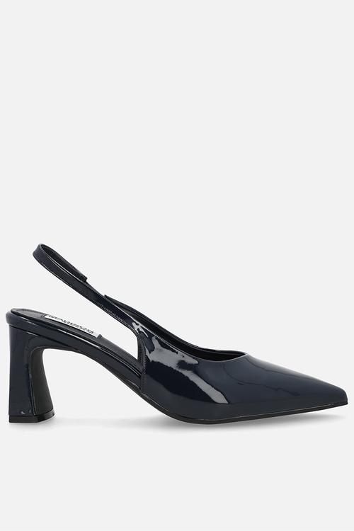 Odette slingback heel - navy blue