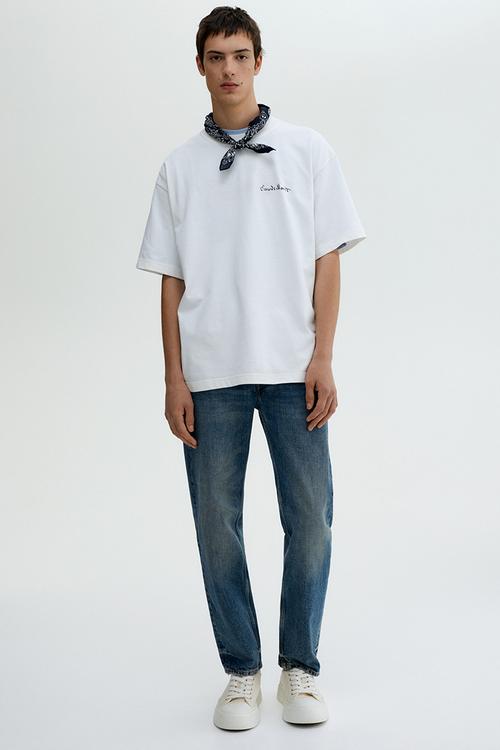 Loose fit t-shirt - white/claude monet