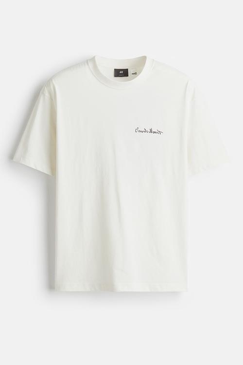 Loose fit t-shirt - white/claude monet