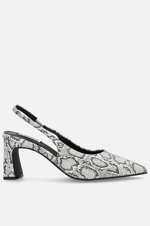 Odette slingback heel - white & black