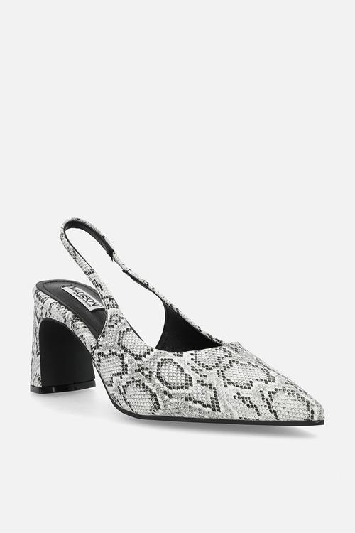 Odette slingback heel - white & black