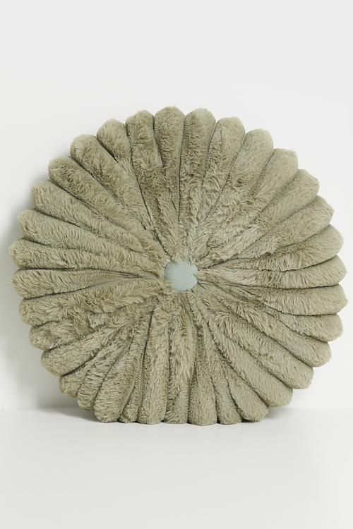 Flora round cushion - Green