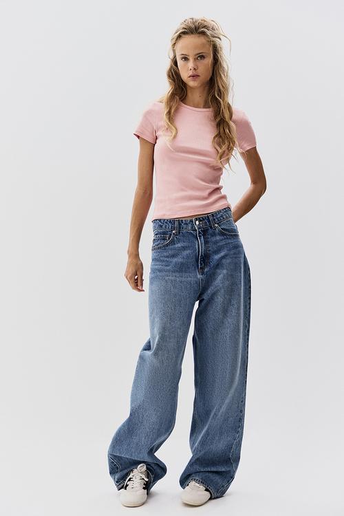 Ribbed t-shirt - pink