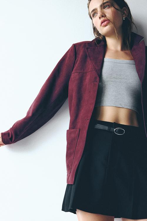 Jacket - plum red
