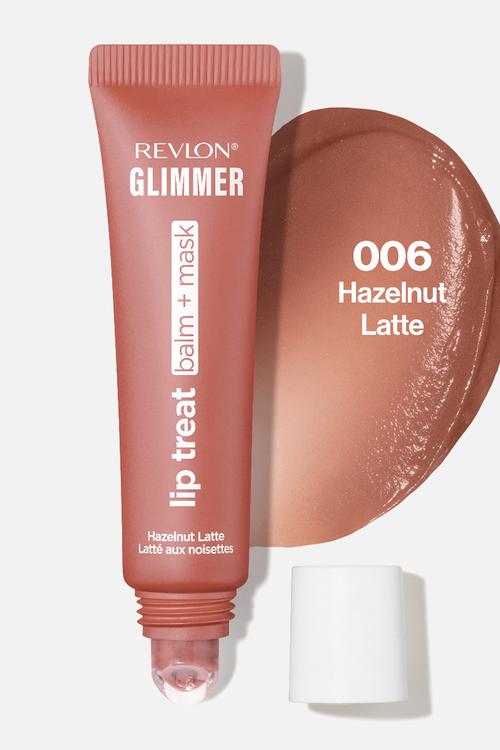 Glimmer Lip Treat Balm + Mask - Hazelnut Latte