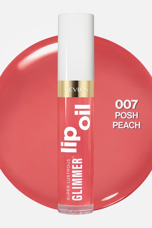 Super Lustrous Glimmer Lip Oil - Posh Peach