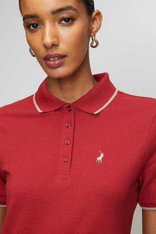 Wmn Leah Golfer Dress - Garnet