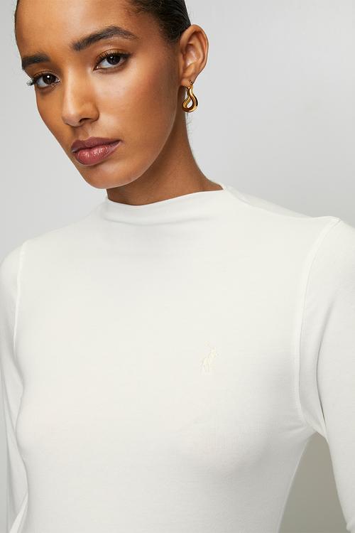 Wmn Dani Long sleeve Second Skin - Off White