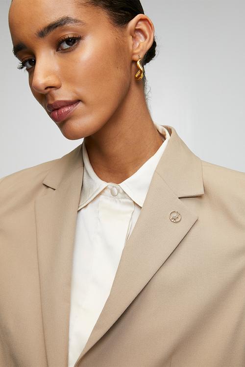 Wmn Tatum Suit Blazer - Stone